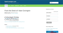 Desktop Screenshot of natecovington.com