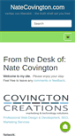 Mobile Screenshot of natecovington.com